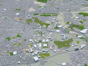 tabriz city iran 50km 3D Model