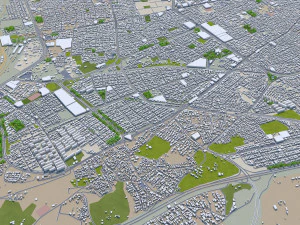 tabriz city iran 50km 3D Model