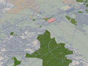 tabriz city iran 50km 3D Model