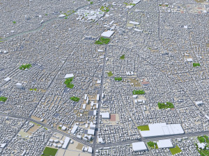 tabriz city iran 50km Modèle 3D