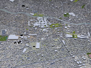 tabriz city iran 50km Modèle 3D