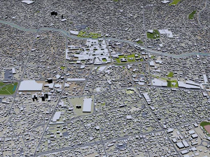 tabriz city iran 50km 3D Model