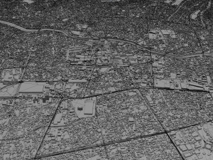 tabriz city iran 50km Modèle 3D
