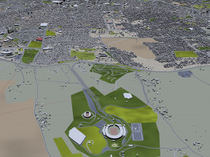 tabriz city iran 50km Modèle 3D