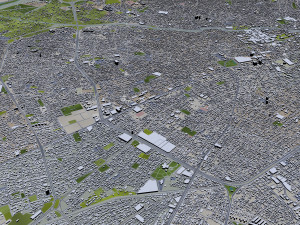 tabriz city iran 50km Modèle 3D