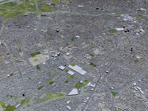 tabriz city iran 50km 3D Model