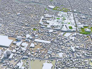 tabriz city iran 50km Modèle 3D
