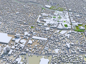 tabriz city iran 50km 3D Model