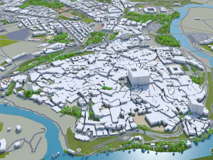 cidade de toledo espanha 25 km Modelo 3D