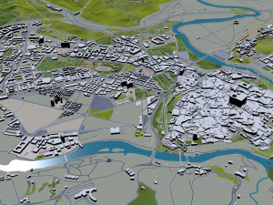toledo city spain 25km 3D Model