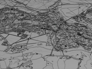 toledo city spain 25km 3D Model