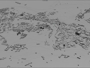 toledo city spain 25km 3D Model