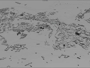cidade de toledo espanha 25 km Modelo 3D