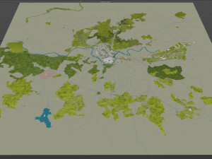 toledo city spain 25km 3D Model