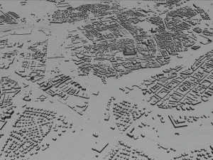 ulm city germany 40km 3D Model