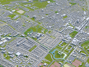 utrecht city netherlands 50km 3D Model