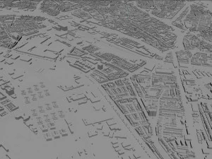 utrecht city netherlands 50km 3D Model
