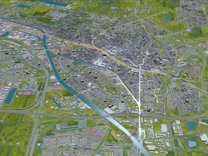 utrecht city netherlands 50km 3D Model