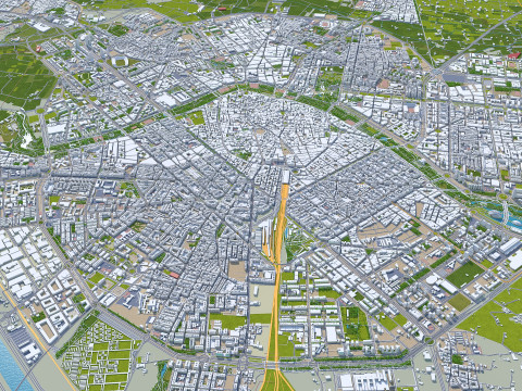 Valencia city spain 70km Modelo 3D