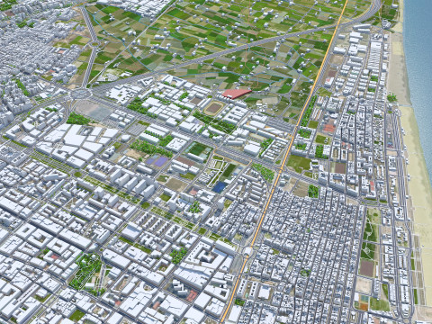 Valencia city spain 70km Modelo 3D