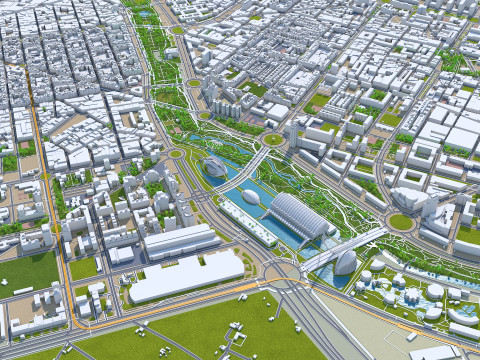 Valencia city spain 70km Modelo 3D