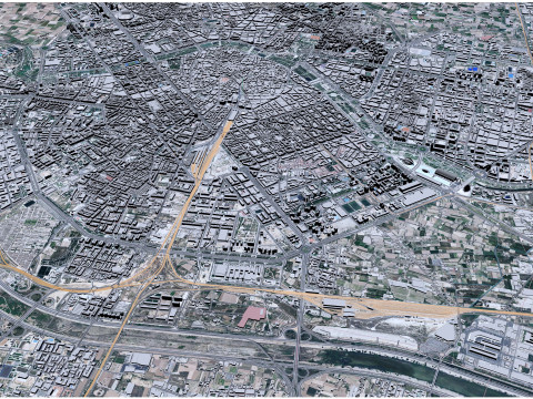 Valencia city spain 70km Modelo 3D