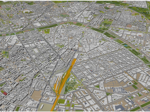 Valencia city spain 70km Modelo 3D