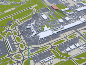 Val-de-marne city grand paris 30km 3D-Modell