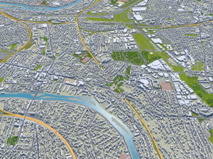 Val-de-marne city grand paris 30km 3D-Modell