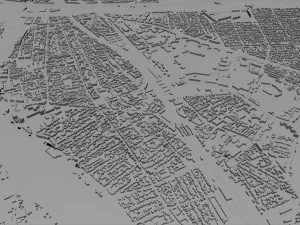 Val-de-marne city grand paris 30km 3D Model