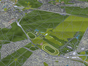 Val-de-marne city grand paris 30km 3D Model