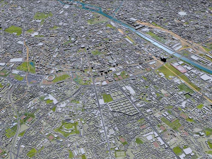 Val-de-marne city grand paris 30km 3D Model