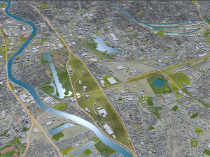 Val-de-marne city grand paris 30km 3D-Modell