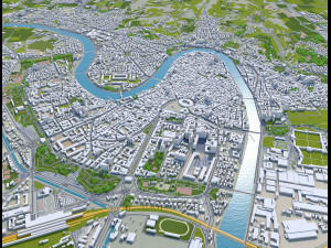 verona city italy 120km 3D Model