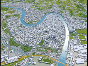 verona city italy 120km 3D Model