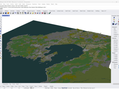 Wellington city new zealand 50km Modelo 3D