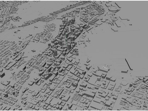 Wellington city new zealand 50km Modelo 3D