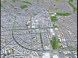wiesbaden city germany 50km 3Dモデル