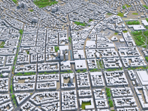 wiesbaden city germany 50km 3Dモデル