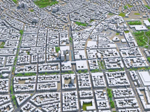 miasto wiesbaden w niemczech 50 km Model 3D
