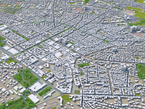 miasto wiesbaden w niemczech 50 km Model 3D