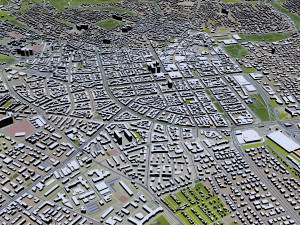 wiesbaden city germany 50km 3Dモデル