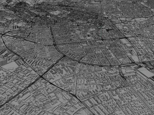 miasto wiesbaden w niemczech 50 km Model 3D