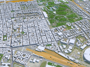 Budapest Hungary Downtown 10km Modello 3D