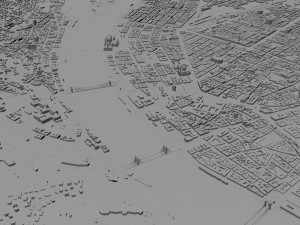 Budapest Hungary Downtown 10km Modello 3D