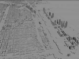Buenos Aires City Argentina 40km 3D Model