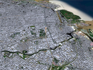 Buenos Aires City Argentina 40km Model 3D