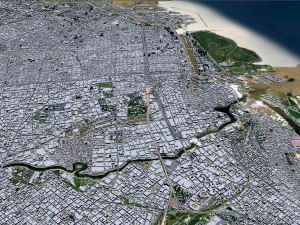 Buenos Aires City Argentina 40km 3D Model