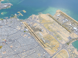 Doha city Qatar 50km 3D Модель