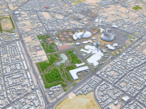 Doha city Qatar 50km 3D Модель